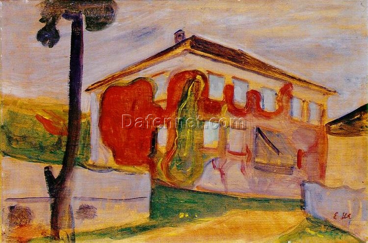 Premium Edvard Munch ‘Red Creeper’ Canvas Oil Art – Custom Crafted, Elegant Artwork for Home and Office Spaces