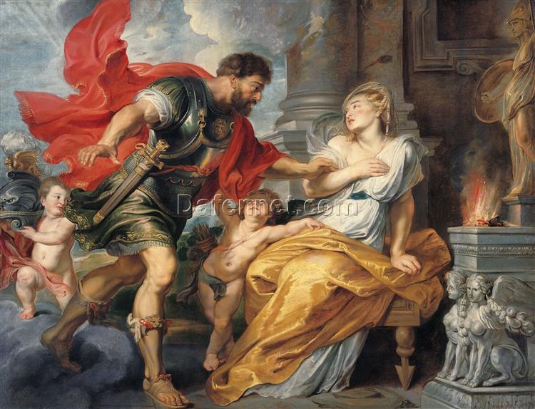 Custom Oil Painting – Mars and Rhea Silvia, Rubens, Baroque Mythological Art