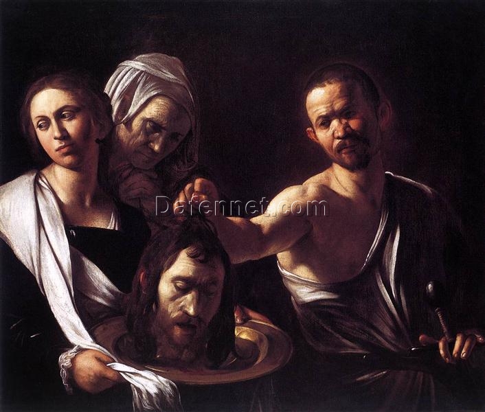 Buy Caravaggio’s “Salome with the Head of John the Baptist” c.1607 – Premium Oil Painting Reproduction | Custom Handcrafted Canvas Art