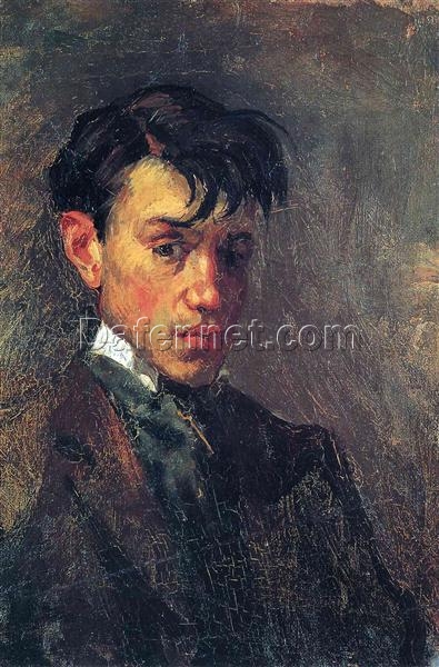 Buy Pablo Picasso’s “Self-Portrait” 1896 – Premium Oil Painting Reproduction | Custom Handcrafted Canvas Art