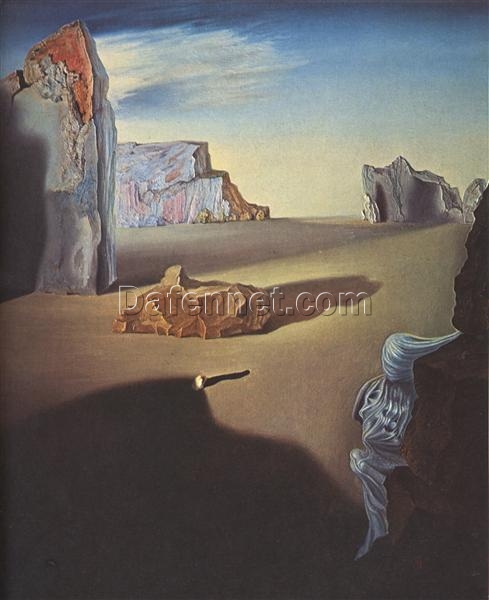 Premium Salvador Dalí “Shades of Night Descending” 1931 – Handcrafted Oil Painting on Canvas, Surrealist Masterpiece of Light, Shadow, and the Passage of Time