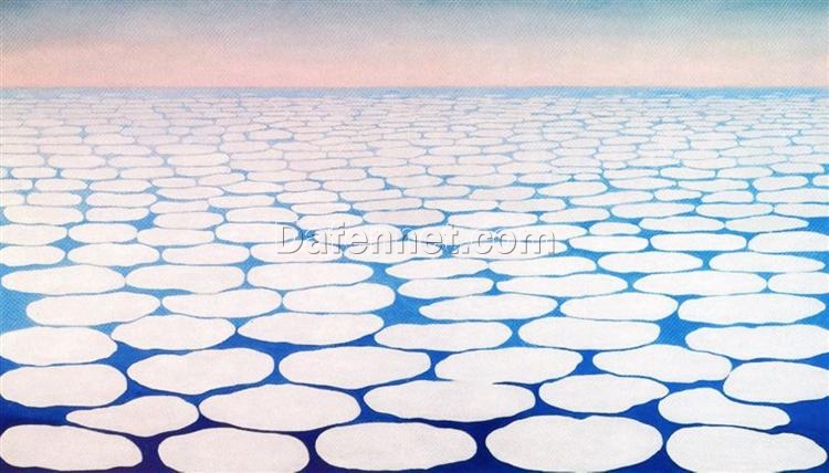 Sky Above Clouds III by Georgia O’Keeffe (1963) – Handcrafted Oil Painting for Contemporary Landscape Art Spaces