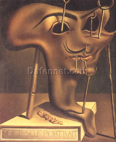 Salvador Dalí “Soft Self-Portrait with Fried Bacon” – 1941, Surrealism Meets the Absurd in a Personal Study