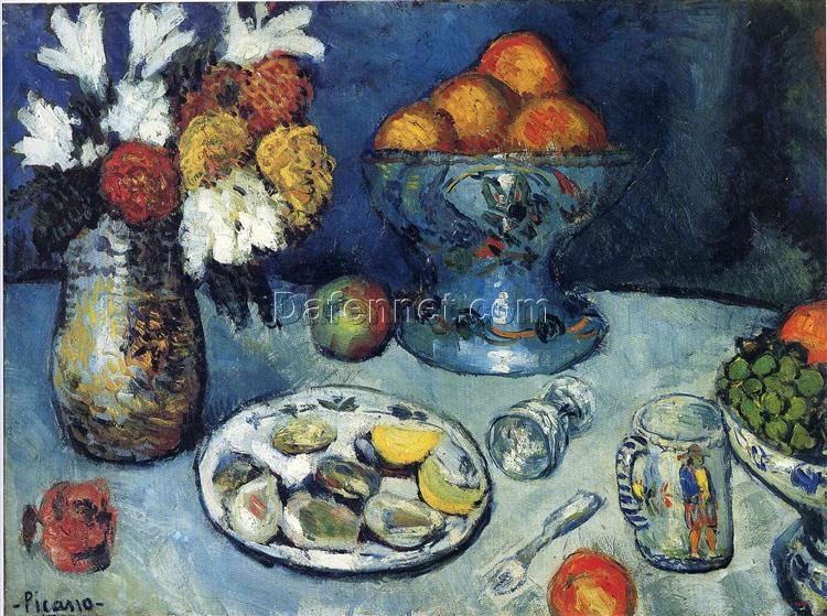 Still Life (The Dessert)” by Pablo Picasso – Stunning Oil Painting Reproduction | High-Quality Hand-Painted Canvas Art for Home Décor