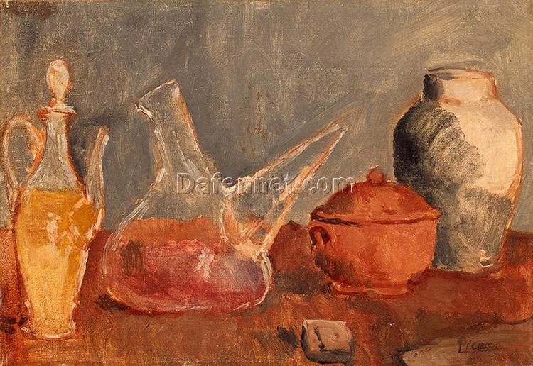 Buy “Still Life with Vases” by Pablo Picasso | Custom Oil Painting Reproduction from Dafen Village