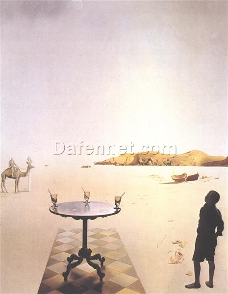 Salvador Dalí 1936 “Sun Table” – Surrealist Still Life, Custom Oil Painting