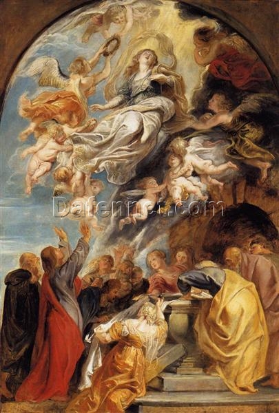 Custom Oil Painting – The Assumption of Mary, Rubens, Baroque Religious Art