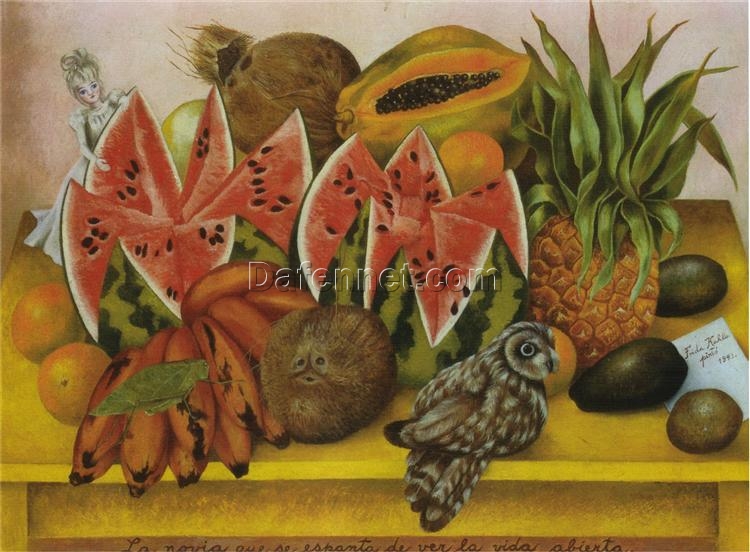 Frida Kahlo ‘The Bride Frightened at Seeing Life Opened (La Novia Asustada al Ver la Vida Abierta)’ Custom Oil Painting – High-End Canvas Artwork for Sophisticated Home & Office Decoration