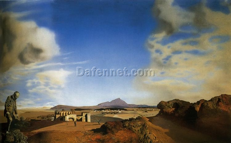 1936 Salvador Dalí “The Chemist of Ampurden” – Surrealist Vision, Custom Oil Painting on Panel