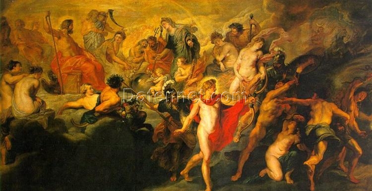 Custom Oil Painting – The Council of the Gods, Rubens, Baroque Mythological Art