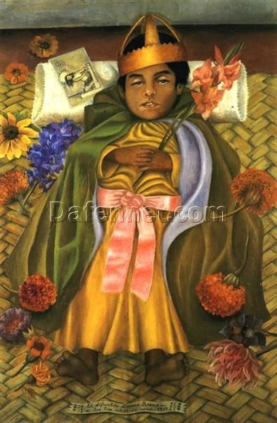 Frida Kahlo ‘The Deceased Dimas (El Difuntito Dimas)’ Canvas Oil Painting – Premium Custom Art, Fine Art for Elegant Home & Office Decor