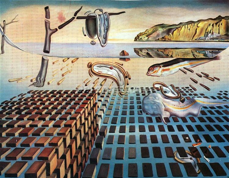 Premium Salvador Dalí 1952-1954 “The Disintegration of the Persistence of Memory” – Handcrafted Oil Painting on Canvas