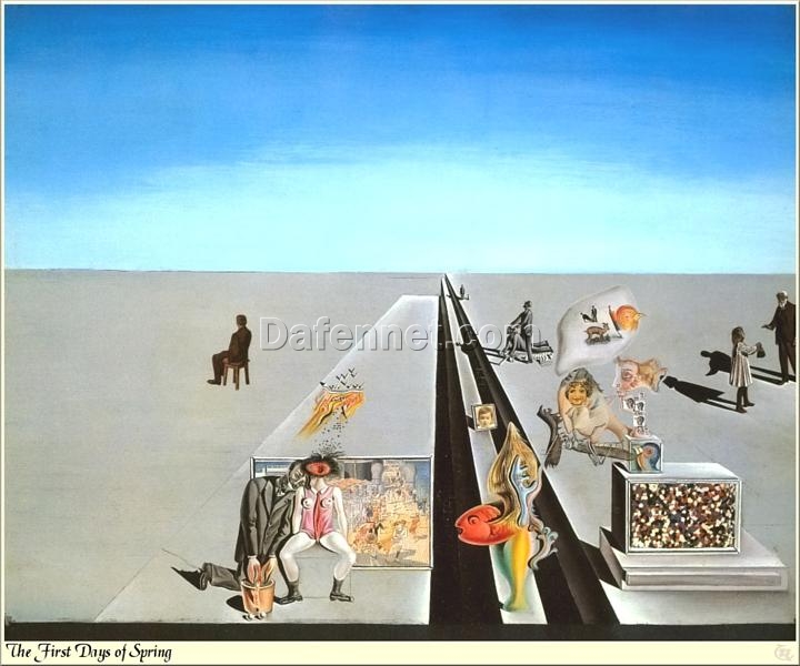 Salvador Dalí “The First Days of Spring” 1929 – High-End Custom Oil Painting, Surrealist Representation of Spring’s Arrival and Symbolic Rebirth