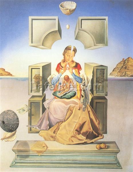 Salvador Dalí “The First Study for the Madonna of Port Lligat” – 1949, A Surrealist Reinterpretation of Religious Iconography