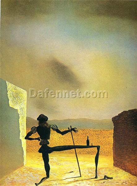 Premium Salvador Dalí “The Ghost of Vermeer van Delft” 1934 – Handcrafted Oil Painting on Canvas, Surrealist Art Reimagining Classic Art and Practicality