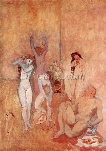 Reproduction of Picasso’s “The Harem” | High-Quality Hand-painted Oil Art for Sale