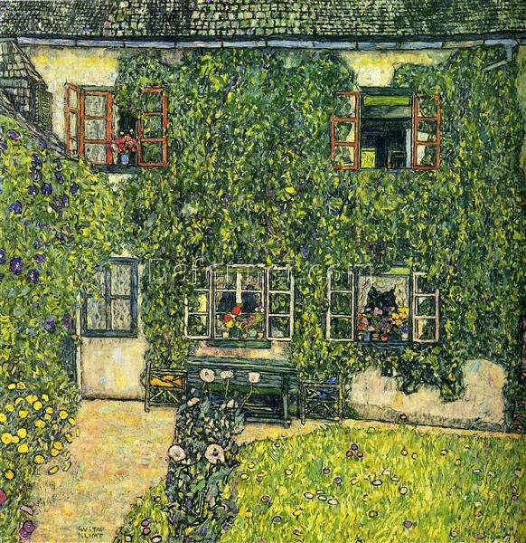 Premium Gustav Klimt ‘The House of Guardaboschi’ Canvas Oil Art – Custom Crafted, Elegant Artwork for Home and Office Spaces