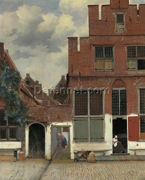 The Little Street” by Johannes Vermeer – Hand-Painted Oil Painting Reproduction | Fine Art Canvas from Dafen Village