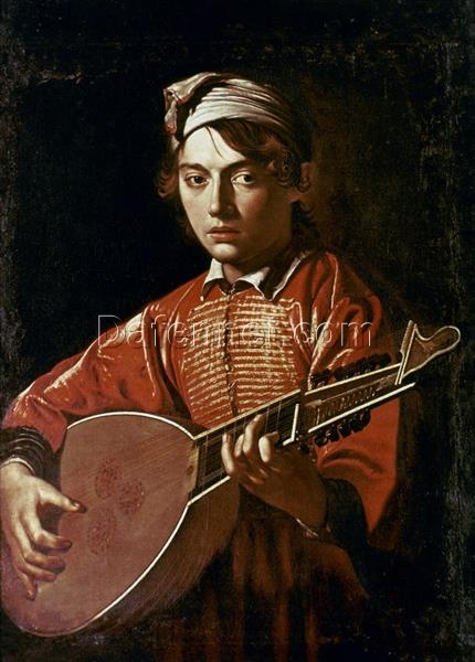 Caravaggio “The Lute Player” 1597 – Authentic Oil Painting Reproduction | Elegant Canvas Art from Dafen Village