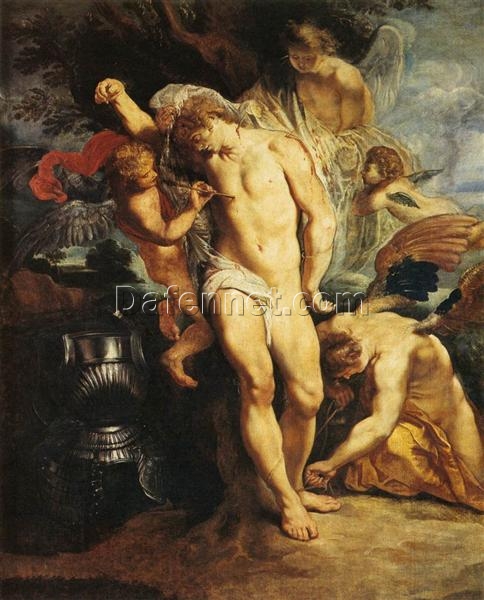 Peter Paul Rubens “The Martyrdom of St. Sebastian” (c.1608) | Masterful Baroque Religious Art | Stunning Christian Iconography