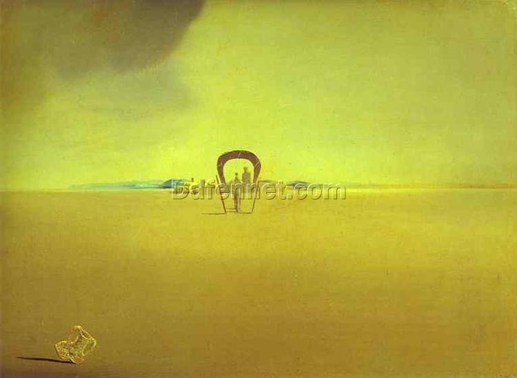 Salvador Dalí “The Phantom Cart” 1933 – High-End Custom Oil Painting, Surrealist Art Depicting a Mysterious and Haunting Ride through the Unknown