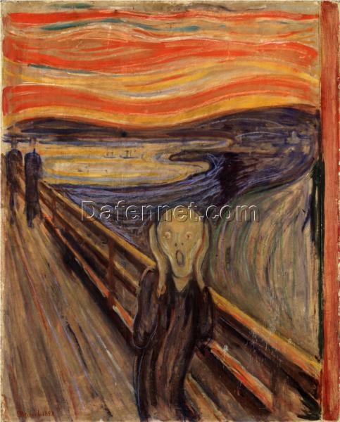 Bespoke Edvard Munch Death in the Sickroom – Custom Hand-Painted Oil Painting for Elegant Living Spaces