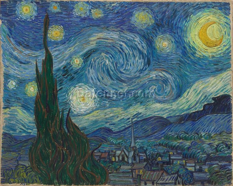 The Starry Night by Vincent van Gogh – 1889 A Serene, Yet Dynamic Vision of the Night