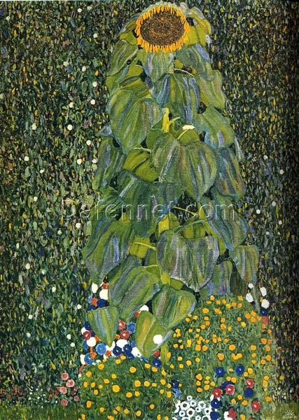 High-End Gustav Klimt ‘The Sunflower’ Oil Painting on Canvas – Exquisite Art, Ideal for Refined Interiors