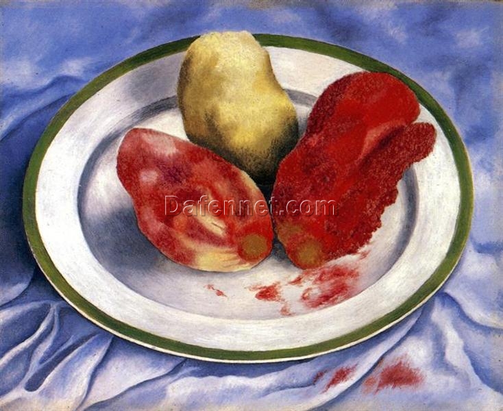 Buy Frida Kahlo’s “Tunas” 1938 – Premium Oil Painting Reproduction | Custom Handcrafted Canvas Art of Prickly Pear Still Life