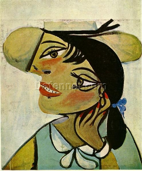 Buy “Portrait of Woman in D’hermine Pass (Olga)” by Pablo Picasso | Custom Oil Painting Reproduction from Dafen Village