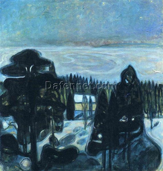 Edvard Munch ‘White Night’ Canvas Oil Painting – Premium Custom Art, Fine Art for Elegant Home & Office Decor