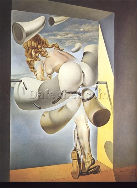 Premium Salvador Dalí 1954 “Young Virgin Auto-Sodomized” – Handcrafted Oil Painting on Canvas, Surrealism Artwork